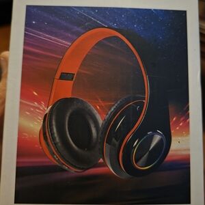Red and Black Over-Ear Headphones